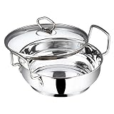 Vinod Cookware Induction Friendly Kadai With Lid Silver 3.4 Litres, Stainless Steel, IKD 24