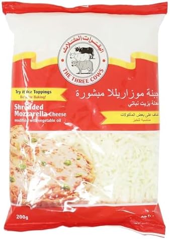 The Three Cows Shredded Mozzarella Cheese 200g