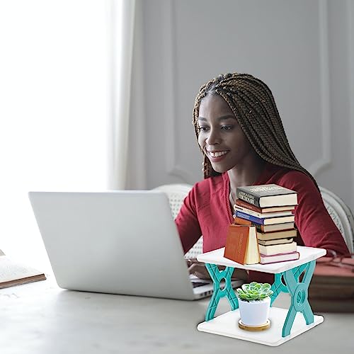 Rack organizador de mesa de duas camadas | Suporte de papelaria de mesa multifuncional,Armário de du