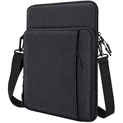 Dadanism 13,3´´-14´´ Funda para Tableta Bolsa Protectora con Bandolera Compatible para iPad Pro 12,9´´ M2 6/5/4/3/2/1ª Gen, Galaxy Tab S9+/S8+/S7 FE/S7+ 12,4´´, Surface Pro 7+/7/6/5/4 12,3´´, Negro + Gris