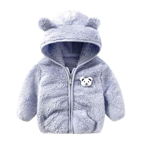 Image of Baby Teddy Bear Ear Soft Flannel Long Sleeve Hoodie & Leggings Unisex All Season Clothing Set For Baby Boys And Baby Girls