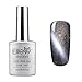 QIMISI Soal Off UV LED 3D Nail Art Gel Polish Cat Eye Gel Manicure 6583 Shimmer Deep Coffee