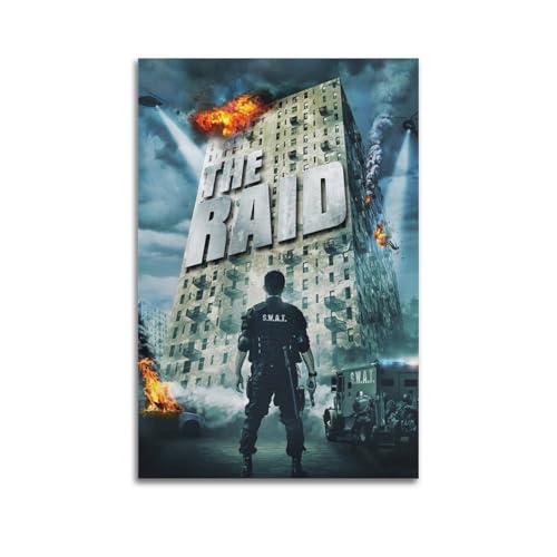 ISDYFGYEE Póster decorativo de Raid de película, lienzo para pared e impresión artística moderna, decoración de dormitorio familiar, pósteres de 20 x 30 pulgadas (50 x 75 cm)