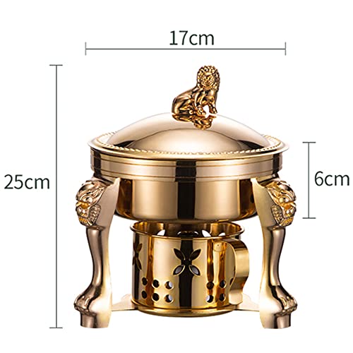 Chafing dish en acier inoxydable avec porte-carburant pour buffet