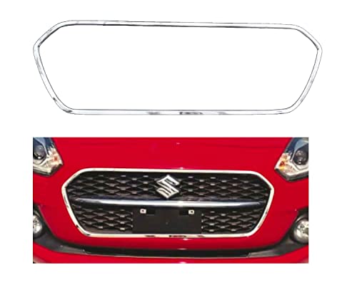Image of CAR SAAZ Chrome Strip Front Grill Compatible with Swift Type 5(2021-2023)