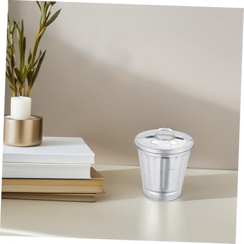 Caneca de basura mini rectangular para escritorio miniatura 4