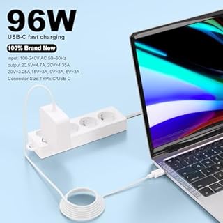 Caricatore USB C da 96W per Huawei MateBook D15 D14 13 12 Magicbook 15/14 Huawei Mate Nova Honor Magic Notebook Tipo C Adattatore di alimentazione