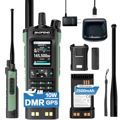BAOFENG DM-32UV DMR Radio Handheld Walkie Talkie 10W GPS APRS Frequenza di copia wireless a doppia...