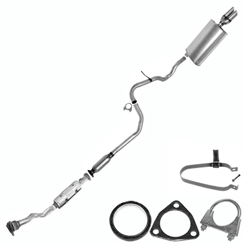 Northeastern Exhaust Stainless Steel EPA-Approved Catalytic Resonator and Muffler Compatible for 1999-2002 Chevy Cavalier 2 4L Automotive Replacement