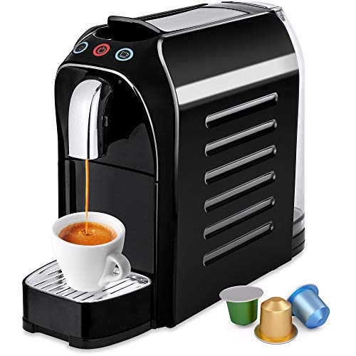 Best Choice Products Automatic Programmable Espresso Single-Serve Coffee Maker Machine w/Interchangeable Side Panels, Nespresso Pod Compatibility, 2 Brewer Settings, Energy Efficiency Mode