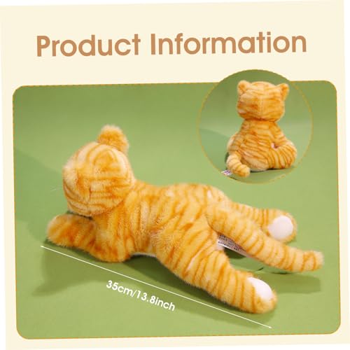 Peluche chat de 35 cm : le doudou rayé affectueux source de réconfort unique