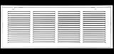 24' X 8 Steel Return Air Filter Grille for 1' Filter - Fixed Hinged - Ceiling Recommended - HVAC...