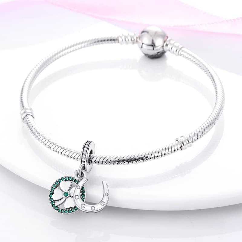 Charm Anhänger Damen 925 Sterling Silber für Armband Charms Beads passend für Pandora Armband und Halskette, Kompatibel mit Europäischen Armbänder für Frauen Mädchen B1