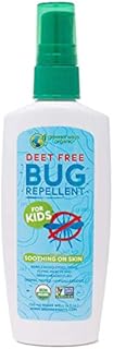 Greenerways Organic Bug Spray for Kids, Kid Friendly Natural Mosquito Repellent, USDA Organic, Non-GMO, Mosquito-Repellent, Bug Repellant, Clothing DEET-Free - 4Oz