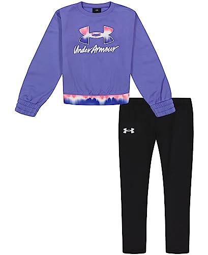 Image of Under Armour Girl's 2-piece Sweatshirt and Leggings Outfit Set