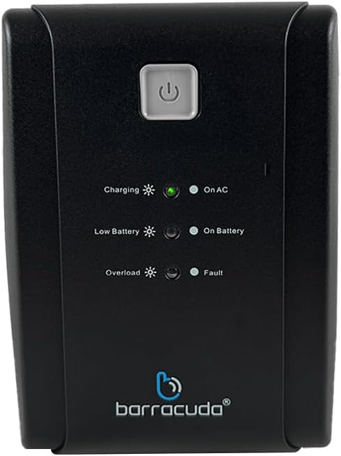 Barracuda SR600 No Break front panel with LED indicators