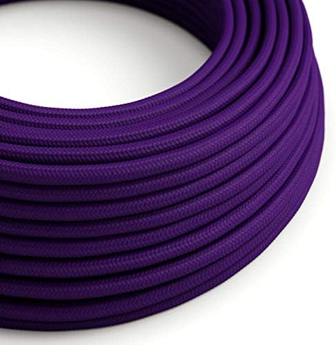CA Creative Cables Violet Rayon Covered Round Electric Cable - RM14-150ft, 3 x 18 AWG
