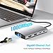 RSHTECH 9-in-1 USB C Hub Multiport Adapter with 4K HDMI, 10Gbps USB-3.2 Ports(2C + 1A), 3 USB-3.0 5Gbps Data Ports, 100W PD, Gigabit Ethernet, Aluminum USB-C Dongle for MacBook, Laptops and More