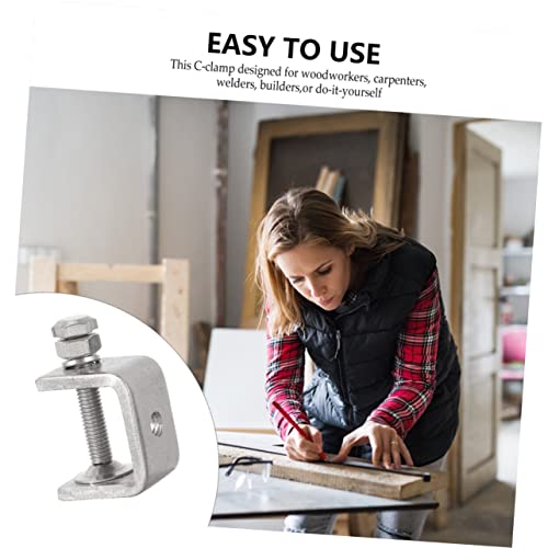 OSALADI 4Pcs Tiger Clip C Clip Heavy Duty Tool Ferramenta De Melhoramento Da Casa C-Clamp De Aço Ino