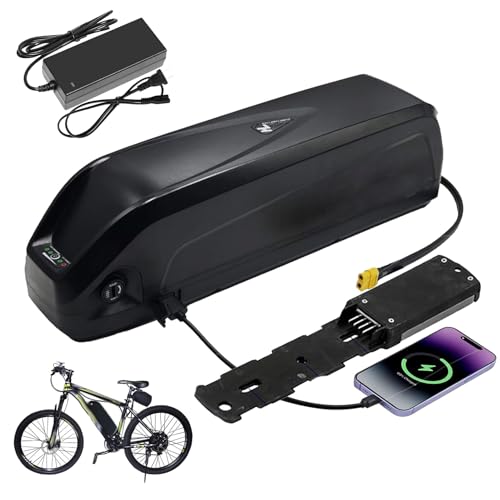 HJGHY 48v,15Ah, Paquete de baterías de Litio para Bicicleta eléctrica de 24 V, 36 V, 48 V, 8 Ah, 10 Ah, 13 Ah, 15 Ah, para Tubo Inferior del Cuadro de la Bicicleta de montaña.