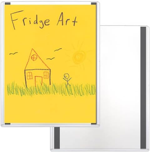 StoreSMART - Refrigerator Art Magnetic Frames - Rigid Plastic - 5-Pack - 8 1/2" x 11" (HPP812X11M-RA-5)