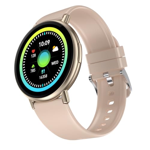 Image of Fire-Boltt Destiny Smartwatch- 1.39 inch Display, Silicon Straps, Bluetooth Calling, 123 Sports Modes, Voice Assistant, Health site, IP67 (Beige)
