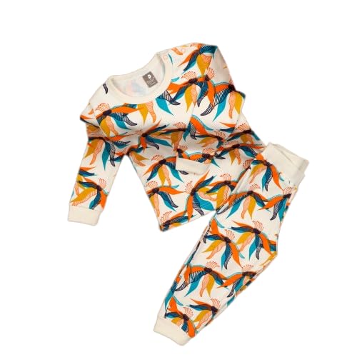 Dovvy Premium Cotton Babywear Sets for Baby Boys & Girls | Full Sleeves Hibiscus Printed Apparel for Kids T-Shirt and Pant Combo Set | Adorable Styles for Comfort & Cuteness
