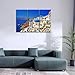 Canvas Print Wall Art Picture Santorini Island 3 Pieces Stretched And Framed Artwork Pictures Photo