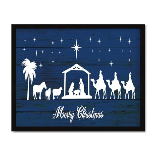 Cadeau de Noël personnalisé Oh Holy Night tableau bois premier réveillon