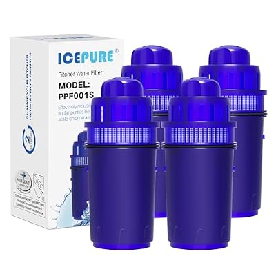 ICEPURE Pitcher Water Filter Replacement for Pur PPF900Z, PPF951K, PPT700W, CR-1100C, DS-1800Z, CR-6000C, PPT711W, PPT711, PPT710W, PPT111W, PPT111R Pitchers and Dispensers, 4PACK