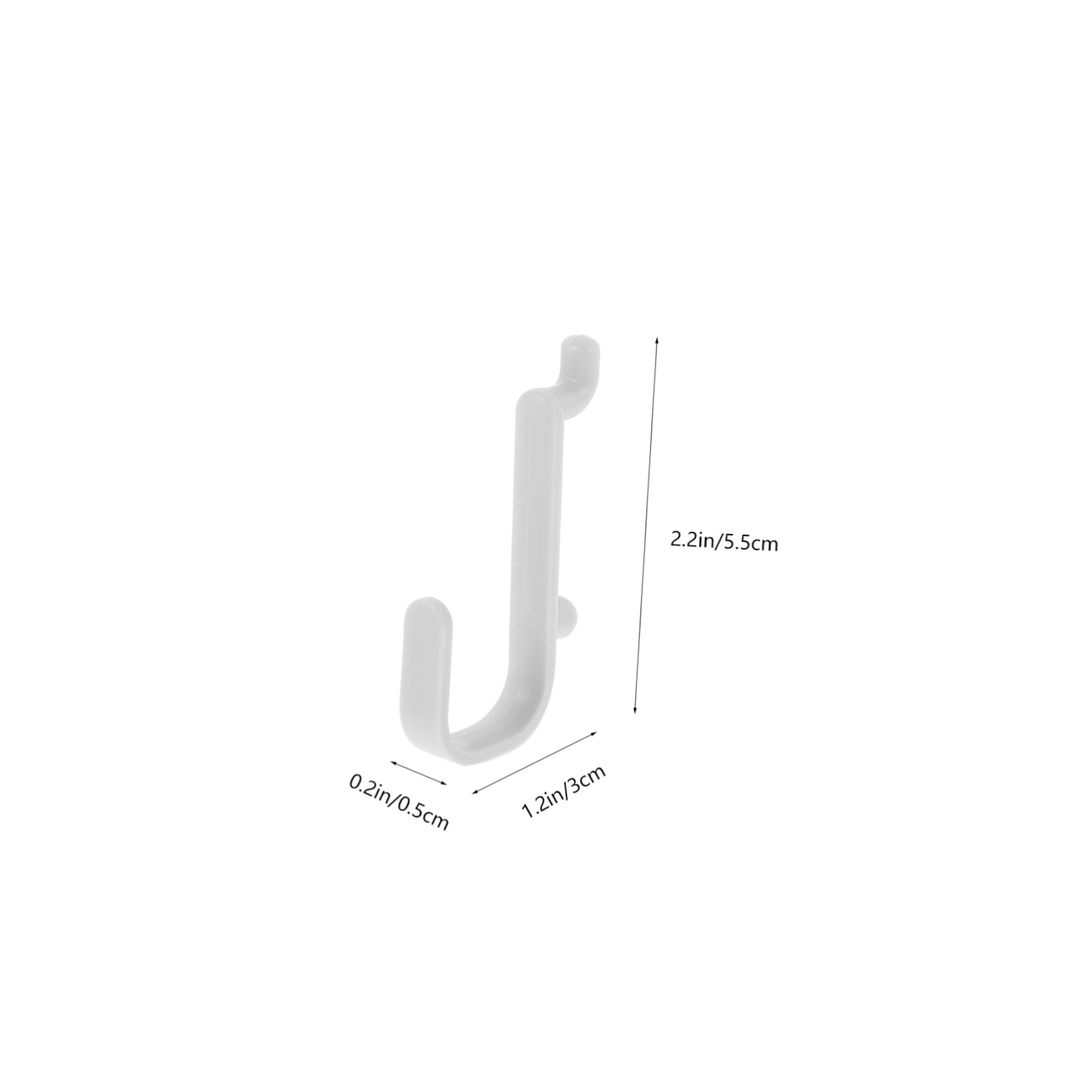 Cabilock 20pcs Plastic Pegboard Hooks Home Kitchen Organization Easy Install Storage