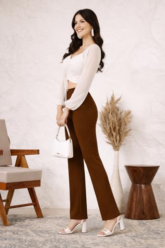 Image of Stylish Straight Fit Trouser for Women Trendy High Waist Trousers for Casual Wear