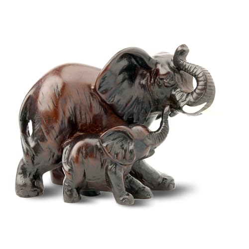 IYARA CRAFT Resin Elephant Statue - Decorative Wildlife...