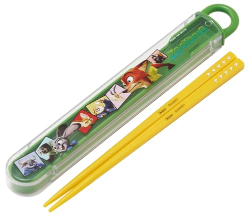 スケーター(Skater) 箸 箸箱 セット 子供用 お弁当 16.5cm 日本製 食洗機対応 スライド式 ディズニー ズートピア 26 男の子 女の子 ABS2AM-A