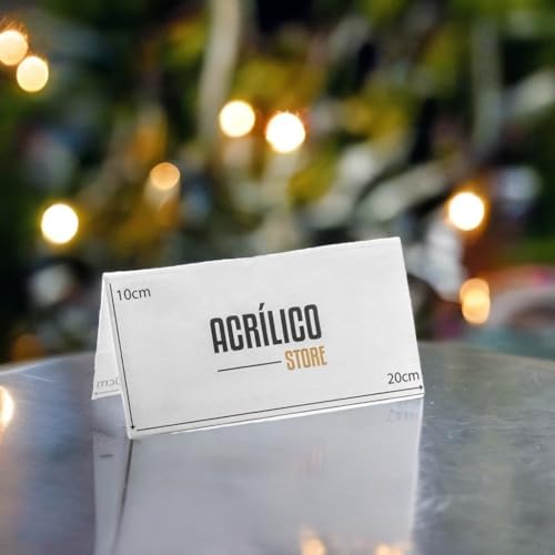 Display Prisma de Mesa em acrílico 20X10cm