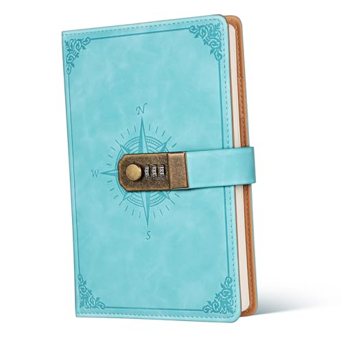 Journal intime vintage avec verrou à combinaison, le cadeau idéal pour femme