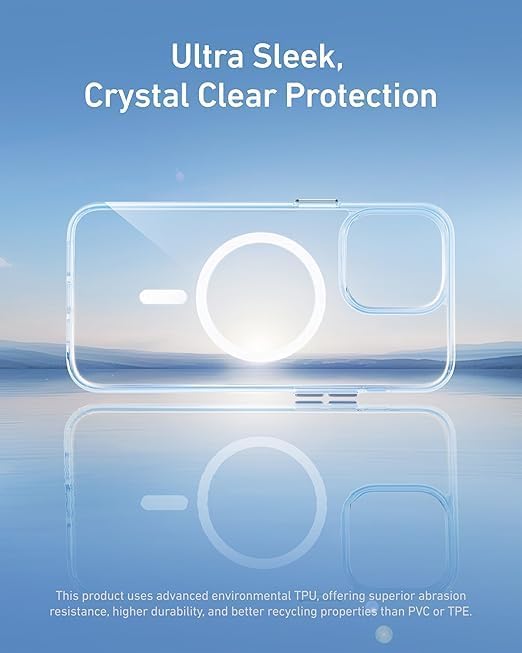 Image of BATCHONE Ultra-Hybrid Back Case Cover | Compatible for Samsung Galaxy S25 Ultra | Compatible with MagSafe | Scratch-Resistant | Clear (Transparent) (Pack of 1)