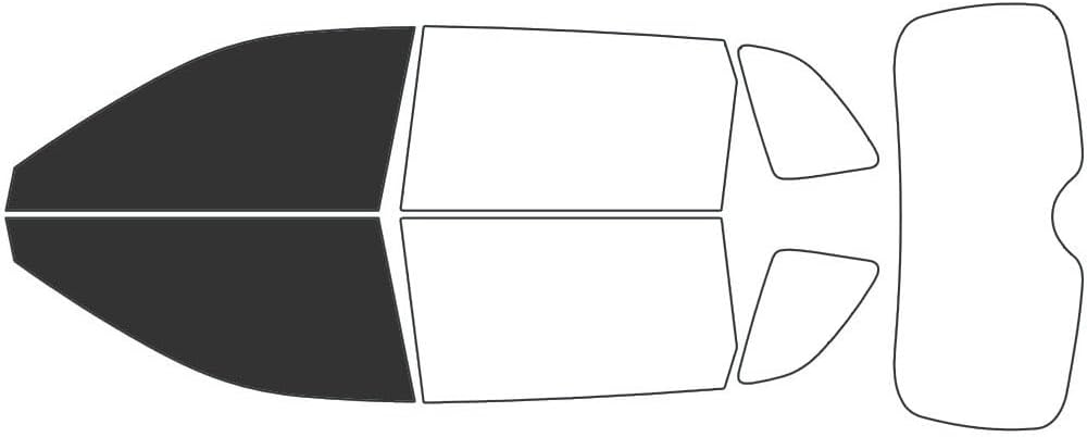 Rvinyl Window Tint Kit Compatible with Honda CR-V 2023-2025 - Black 20% - Single Ply No Bubble Film - Do it Yourself Vehicle Front Precut Kit