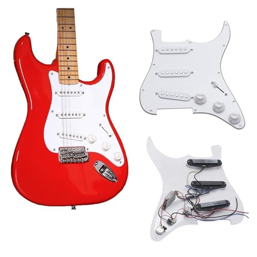 Pickguard guitare électrique SSS pré-câblé pour réparer les potards usés