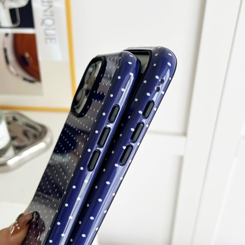 Coque iPhone 17 Pro bleu foncé motif esthétique protection intégrale 6.3
