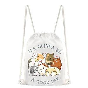CMNIM Guinea Pig Lover Gifts Guinea Pig Tote Bag Its Guinea Be a Good Day Guinea Pig Lover Accessories for Cavy Mom Gift