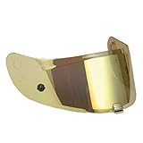 Original HJC Zubehör HJC Visier für Integralhelm IS-17/FG-17, Tönung gold verspiegelt