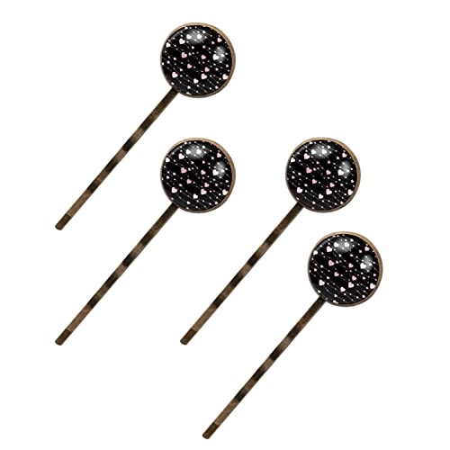 Barrettes à cheveux rose motif cœur pour parfaire vos coiffures lors de vos sorties romantiques.