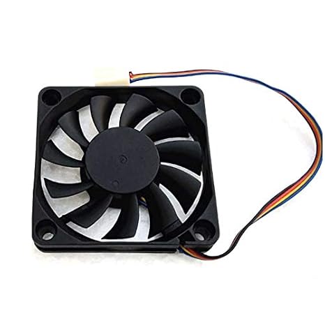 APISTEK SA61O2U Server Cooler Fan, 60x60x10mm, 4-Wire, PWM, DC 12V 0.4A, 50 CFM, Copper, 4-Pin, Desktop, Server