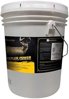 Outdoor Hunting Lab Antler Power Deer Attractants for Whitetail Deer – Deer Mineral Supplement for Deer Food Plot - Mineral & Salt Licks for Whitetail Deer - Deer Feed Buck Attractant Powder (50 Lbs.)