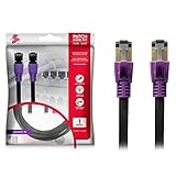 Melhores Cabos de Rede e Custo Benefício de 2026 Cabo De Rede Rj45 1m Ethernet Patch Cord Cat8 40gbps 2000mhz