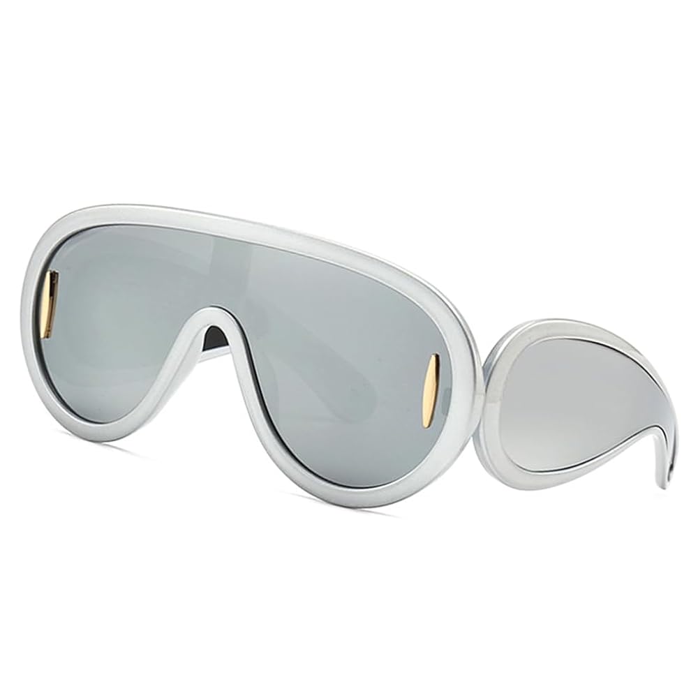 サングラス AVIATOR MASK SUNGLASSES Amazon.com: Azoxus Large Aviator Sunglasses Futuristic