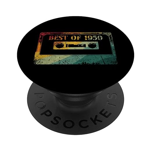 Best Of 1950 Retro Cassette Tape Cumpleaños Diseño PopSockets PopGrip Intercambiable