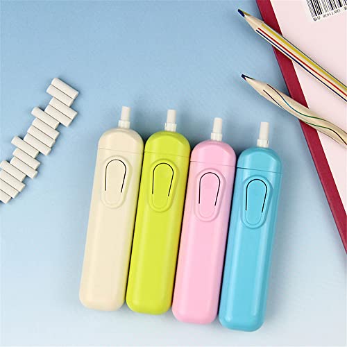 Electric Eraser Kit Automatic Pencil Eraser Battery Operated With 20 Eraser Refills Suitable For Use With Graphite Pencils And Color Pencils Pink #TOP1