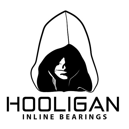 Hooligan Inline Skate Bearings. 16 Pack (Red/Black) #TOP5